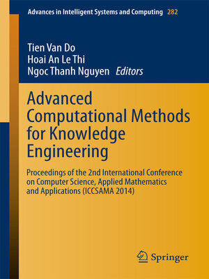 cover image of Advanced Computational Methods for Knowledge Engineering